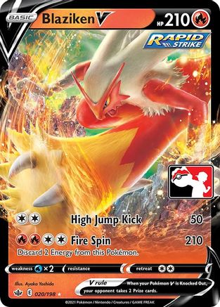 Blaziken V 020  - Holofoil Prize Pack Series Cards - Ultra Rare