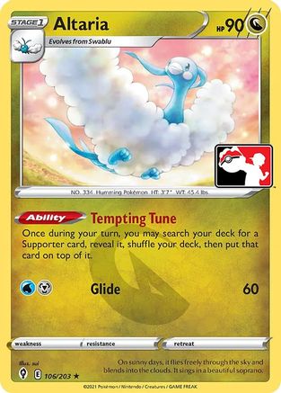 Altaria 106/203  Prize Pack Series Cards - Rare