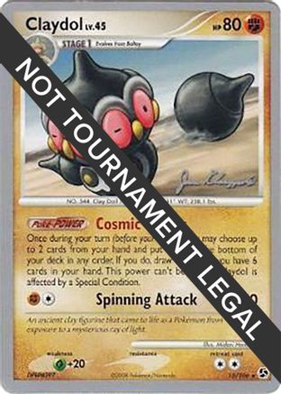 Claydol - 2008 (Jason Klaczynski) 015  World Championship Decks - Rare