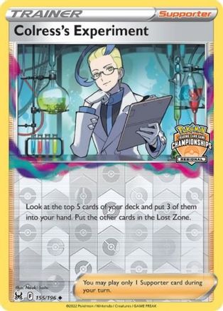 Colress's Experiment (Regional Championships) 155  - Reverse Holofoil League & Championship Cards - Promo