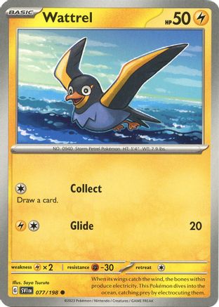 Wattrel 077/198  SV01 Scarlet & Violet Base Set - Common