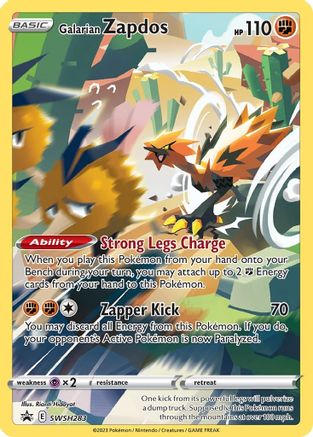 Galarian Zapdos SWSH283  - Holofoil SWSH Sword & Shield Promo Cards - Promo