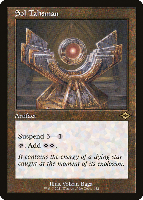 Sol Talisman (Retro Frame) (MH2-432) - Modern Horizons 2 Etched Foil