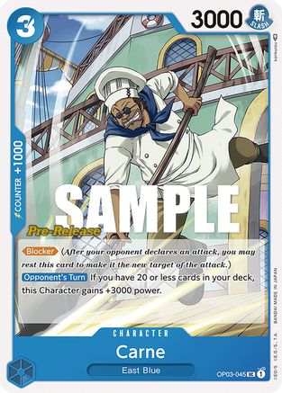 Carne (OP03-045) - Pillars of Strength Pre-Release Cards