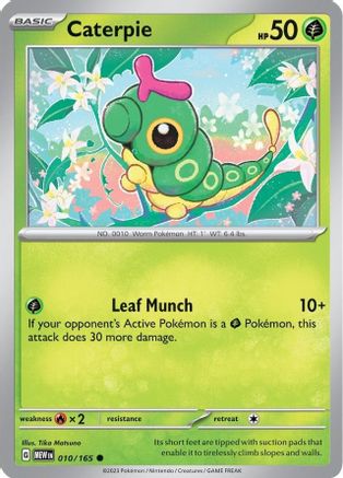 Caterpie 010/165  SV Scarlet & Violet 151 - Common