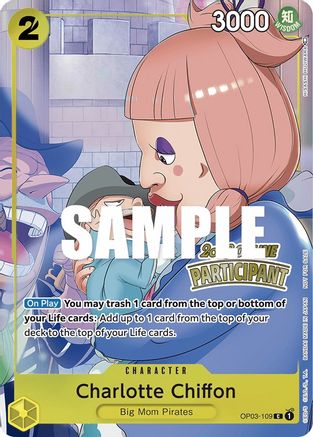 Charlotte Chiffon (Online Regional 2023) [Participant] (OP03-109) - One Piece Promotion Cards Foil