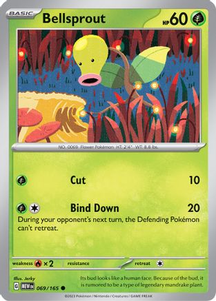 Bellsprout 069/165  - Reverse Holofoil SV Scarlet & Violet 151 - Common