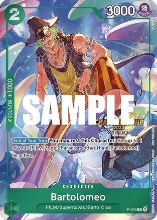 Bartolomeo (CS 2023 Event Pack) (P-029) - One Piece Promotion Cards Foil