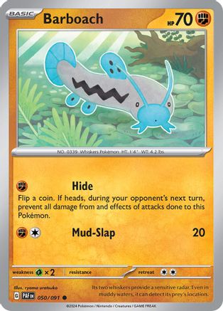 Barboach 050/091  SV Paldean Fates - Common