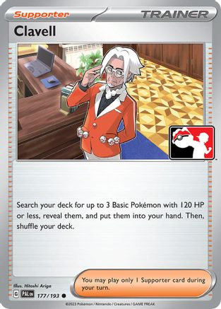 Clavell 177/193  - Holofoil Prize Pack Series Cards - Common