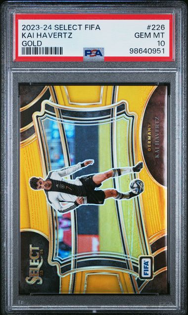 2023-24 PANINI SELECT FIFA #226 KAI HAVERTZ GOLD PSA 10