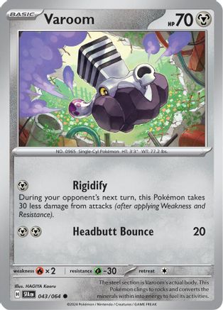 Varoom 043/064  - Reverse Holofoil SV Shrouded Fable - Common