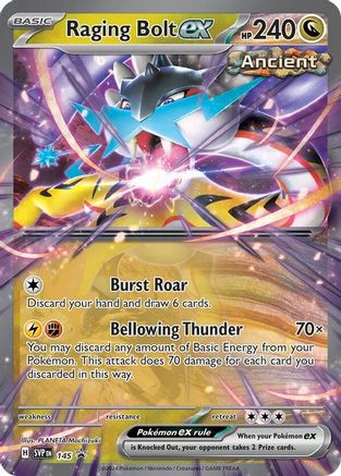 Raging Bolt ex 145  - Holofoil SV Scarlet & Violet Promo Cards - Promo