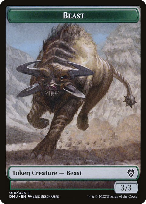 Beast Token (DMU-016) - Dominaria United Tokens Foil
