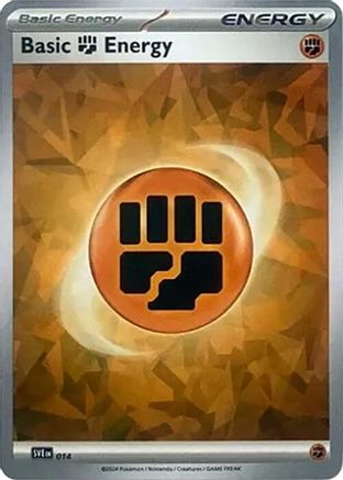 Basic Fighting Energy (Cracked Ice Holo) 014  - Holofoil SVE Scarlet & Violet Energies - Common