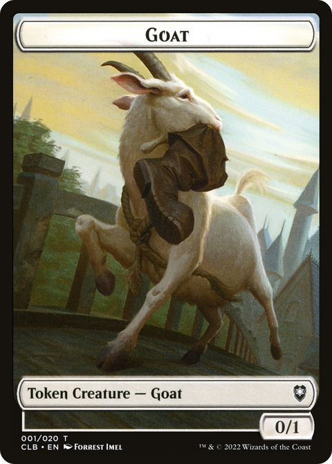 Goat Token (CLB-001) - Battle for Baldur's Gate Tokens Foil