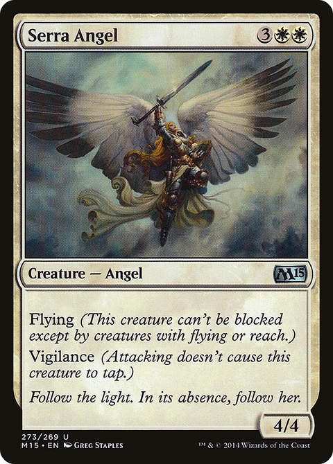 Serra Angel (M15-273) - Magic 2015 Foil