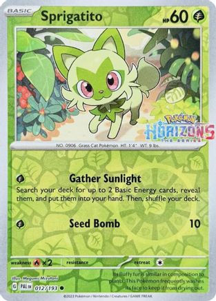 Sprigatito 012/193  - Reverse Holofoil Miscellaneous Cards & Products - Common