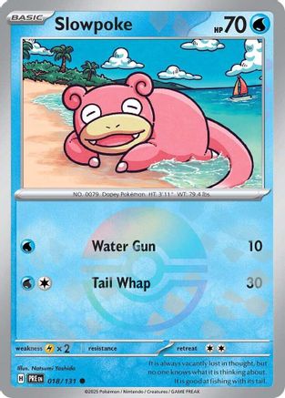 Slowpoke (Poke Ball Pattern) 018/131  - Holofoil SV Prismatic Evolutions - Common