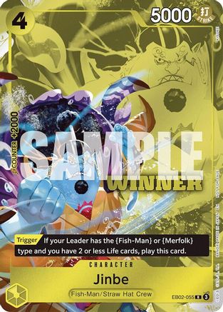 Jinbe (Winner Pack 2025 Vol. 3) (EB02-055) - One Piece Promotion Cards Foil
