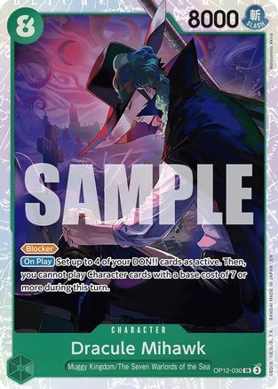 Dracule Mihawk (OP12-030) - Legacy of the Master Foil