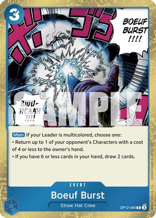 Boeuf Burst (OP12-060) - Legacy of the Master Foil