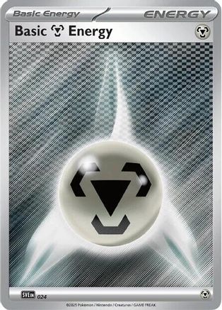 Basic Metal Energy 024  - Reverse Holofoil SVE Scarlet & Violet Energies - Common