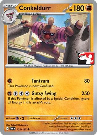 Conkeldurr 105  - Holofoil Prize Pack Series Cards - Uncommon