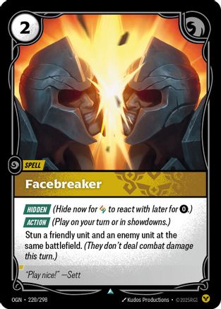 Facebreaker (220/298) - Origins Foil