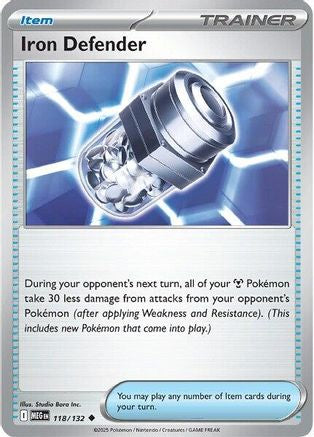 Iron Defender 118  ME01 Mega Evolution - Uncommon