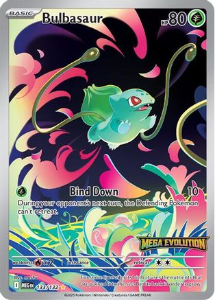 Bulbasaur 133/132  - Holofoil Miscellaneous Cards & Products - Illustration Rare box topper