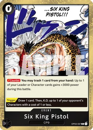 Six King Pistol (Reprint) (OP03-097) - Premium Booster -The Best- Vol. 2 Foil