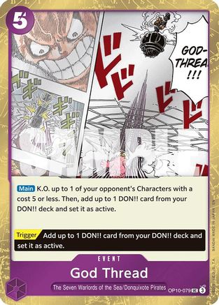 God Thread (Pirate Foil) (OP10-079) - Premium Booster -The Best- Vol. 2 Foil
