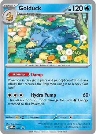 Golduck 008  - Holofoil ME Mega Evolution Promo - Promo