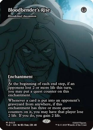 Bloodbender's Rise - Bloodchief Ascension (Borderless) (TLE-023) - Avatar: The Last Airbender: Eternal-Legal