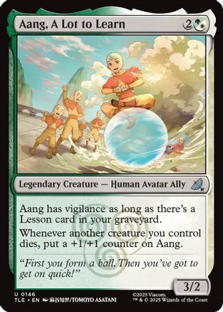 Aang, A Lot to Learn (TLE-146) - Avatar: The Last Airbender: Eternal-Legal Foil