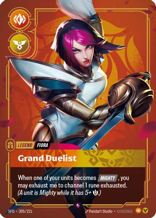 Fiora - Grand Duelist (205/221) - Spiritforged Foil