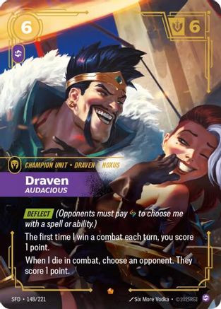 Draven - Audacious (148/221) - Spiritforged Foil