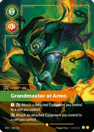 Jax - Grandmaster At Arms (Overnumbered) (245/221) - Spiritforged Foil