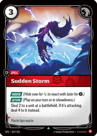 Sudden Storm (017/221) - Spiritforged Foil