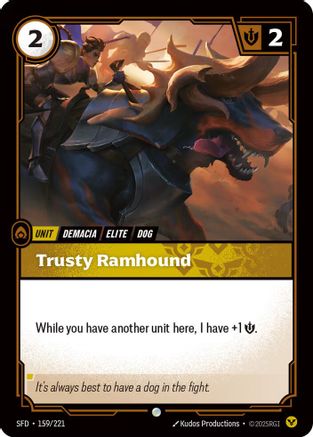 Trusty Ramhound (159/221) - Spiritforged Foil
