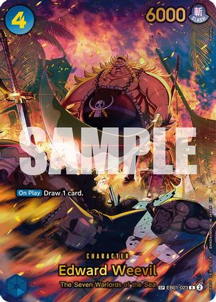 Edward Weevil - EB01-023 (SP) (Alternate Art) (EB01-023) - The Azure Sea's Seven Foil