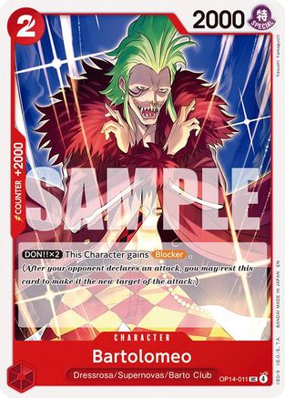 Bartolomeo (OP14-011) - The Azure Sea's Seven
