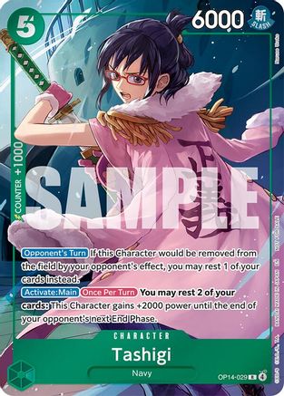 Tashigi (Dash Pack) (OP14-029) - The Azure Sea's Seven Foil