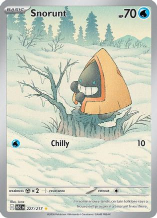 Snorunt 227/217  - Holofoil ME Ascended Heroes - Illustration Rare