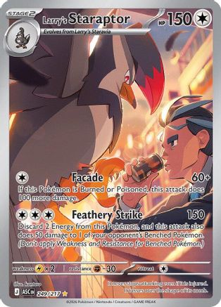 Larry's Staraptor 249/217  - Holofoil ME Ascended Heroes - Illustration Rare