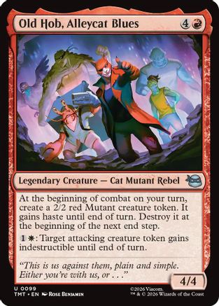 Old Hob, Alleycat Blues (TMT-099) - Teenage Mutant Ninja Turtles Foil