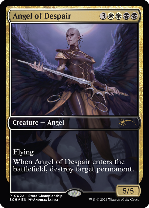 Angel of Despair (GAME-022) - Store Championships Foil