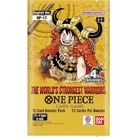 OP-17 The World's Strongest Warriors booster pack, 24 per box