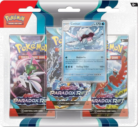 Pokemon SV4 Scarlet and Violet Paradox Rift 3-Pack Blister